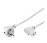 Goobay Cable de Alimentacion para CPU Acodado C14/C13 5m Blanco