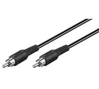 Goobay cable de audio 2m negro - conector cinch macho a macho para aud