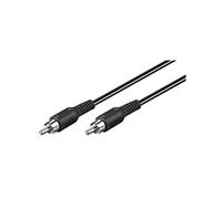Goobay cable de audio 2m negro - conector cinch macho a macho para aud