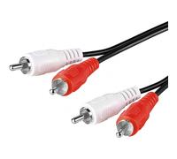 Goobay Cable de Audio 2xRCA Macho/Macho 1.5m Negro