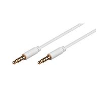 Goobay Cable de Audio Estéreo Jack 3.5mm Macho/Macho 2m Blanco