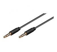 Goobay Cable de Audio Estéreo Jack 3.5mm Macho/Macho 50cm Negro