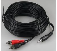 Goobay cable de audio rca y jack, 10 m