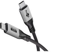Goobay cable de carga usb-c 1m, usb4 versión 2.0, 240 w, 5 a, 80 gbit