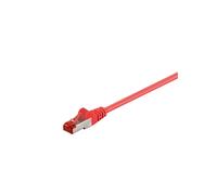 Goobay Cable de conexión CAT 6 de 0,5 m, S/FTP (PiMF), rojo