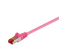 Goobay Cable de conexión CAT 6 de 1,5 m, S/FTP (PiMF), magenta