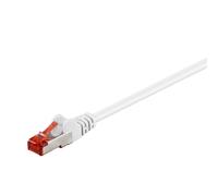 Goobay Cable de conexión CAT 6 de 3 m, S/FTP (PiMF), blanco