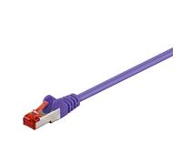 Goobay Cable de conexión CAT 6 de 3 m, S/FTP (PiMF), violeta