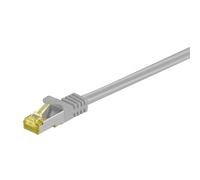 Goobay Cable de conexión RJ45 de 3 m CAT 6A S/FTP (PiMF), 500 MHz, con cable bruto CAT 7, gris LSZH libre de halógenos, cobre