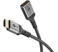 Goobay cable de extensión hdmi 2.1, 0,5m ? ultra high speed, 8k@60