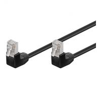 Goobay Cable de Red Acodado FTP RJ-45 3m Negro