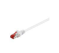 Goobay - Cable de Red (Cat 6, 10 m, Doble apantallado, 2 x RJ45), Color Negro Blanco 10 m