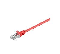 Goobay - Cable de red FTP (cat. 5e, 2 conectores macho RJ45, apantallado) rojo 2 m