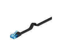 Goobay - Cable de red Negro 0.5m Cat6a U/UTP (UTP) RJ45