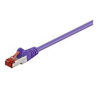 Wentronic 93536 - Cable Ethernet con Conectores RJ45 (1 m, SSTP, PIMF, Cat 6), Color púrpura