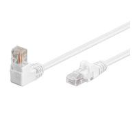 Goobay Cable de Red UTP CAT5E 1x 90 grados 0.50m Blanco