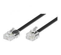 Goobay Cable de Teléfono RJ11 a RJ45 Macho/Macho 10m Negro