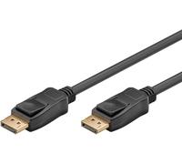 Cable de conexión DisplayPort 1.4 de 2 m de Goobay [3D, 8K@60Hz (4320p), contactos chapados en oro, con mecanismo de bloqueo]