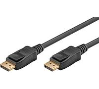 goobay Cable DisplayPort 2.1 8k @ 60Hz / DP compatible con PC de juegos, portátil, PS5 / blindado y chapado en oro / 1 m / 74760