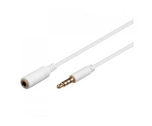 Goobay Cable Extensor Jack 3.5mm 4 pines Macho/Hembra 5m Blanco