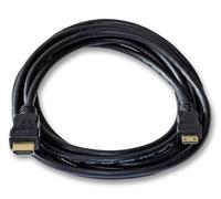 Goobay - Cable HDMI para cámara digital Canon EOS 250D (Mini C, dorado, 3 m)