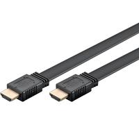 goobay Cable HDMI plano alta velocidad con Ethernet 1,5m - 8K 60 Hz, 4K 120 Hz, Ultra HD, HDR, eARC, 48 Gbit/s, Dolby Atmos, DTS:X, ideal para gaming y cine en casa, 77134