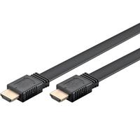 goobay Cable HDMI plano alta velocidad con Ethernet 1 m - 8K 60 Hz, 4K 120 Hz, Ultra HD, HDR, eARC, 48 Gbit/s, Dolby Atmos, DTS:X, ideal para gaming y cine en casa, 77133