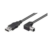 Goobay Cable Impresora Acodado USB 2.0 Tipo A/B Macho/Macho 2m Negro
