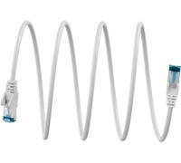 Goobay cable lan ultraflexible 0,25 m ? cat 6a s/ftp ? blanco, con