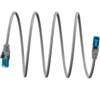 Goobay cable lan ultraflexible 0,25 m ? cat 6a u/utp ? gris, condu