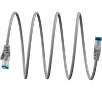 Goobay cable lan ultraflexible de 3 m, cat 6a, s/ftp, gris, conductor