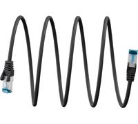 Goobay cable lan ultraflexible de 3 m, cat 6a, s/ftp, negrp, cable de