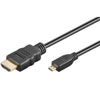 goobay Cable Mini HDMI a HDMI 2.1 Cable HDMI de Ultra Alta Velocidad 8K a 60 Hz, 4K a 120 Hz a 48 Gbits/Dolby Atmos/HDR eARC/GoPro Hero 2, Canon, Raspberry Zero y Zero 2 W / 2m / 74430