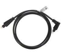 goobay - Cable Toslink acodado 90° (clavija giratoria 360°), 1 m, cable de fibra óptica acodado en un extremo, cable de audio digital, 41594