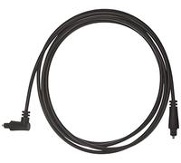 goobay - Cable Toslink acodado 90° (clavija giratoria 360°), 2 m, cable de fibra óptica acodado en un extremo, cable de audio digital, 41595