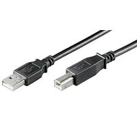 Goobay - Cable USB 2.0 (Conector de Tipo A a Tipo B, 1,8 m), Color Negro