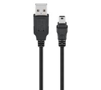 Goobay Cable USB 2.0 Hi-Speed, negro, 1,5 m