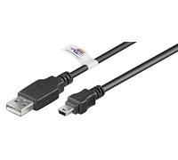 Goobay Cable USB 2.0 Hi-Speed USB A a Mini USB 1,8m [Conector USB 2.0 (tipo A) > miniconector USB 2.0 (tipo B, 5 patillas)]