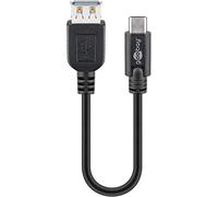 goobay Cable USB 3.1 C-A 3.0 M/H 0,2M