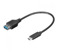 Goobay Cable USB-C a USB 3.0 Macho/Hembra 20cm Negro