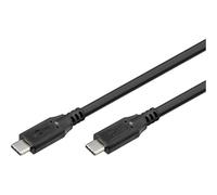 goobay Cable USB C a USB C, USB 3.2 Gen2, 10 Gbit/s/100W, cable de datos USB tipo c con Power Delivery PD, carga rápida para teléfonos móviles, tabletas, estación de acoplamiento, 1m, 74200