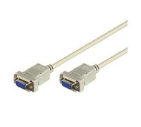 Wentronic - Cable conector (conector D-Sub hembra de 9 pines a conector D-Sub hembra de 9 pines, 2 m)