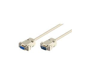 Goobay CAK D-SUB 500 9M/9F 5m - Cable de serie (5 m, Male connector / Female connector)