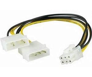 Goobay CAK S-07 2 x 5.25 M PCI Express 6p F adaptador de cable - Adaptador para cable (2 x 5.25 M, PCI Express 6p F)