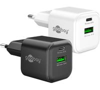 Cargador USB Goobay 20W 2 Puertos USB-A y USB-C GaN Power Delivery Quick Charge