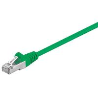 Goobay CAT 5-050 FTP Green 0.50m - Cable de red (0,5 m, Verde)