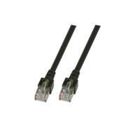 Goobay - Cable de Red FTP (Cat. 5e, 2 Conectores Macho RJ45, apantallado) Negro 1 m
