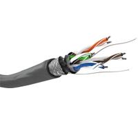 Goobay CAT 5 SOLID SFTP Grey CCA 100m - Cable de red (100 m, Gris)
