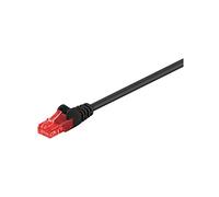 GOOBAY 68676 - Cable de conexión Cat.6 U/UTP, CCA, negro, 0,50 m