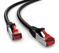 Goobay Cat 6-3000 SSTP PIMF Black 30m Negro - Cable de Red (30 m, Negro)
